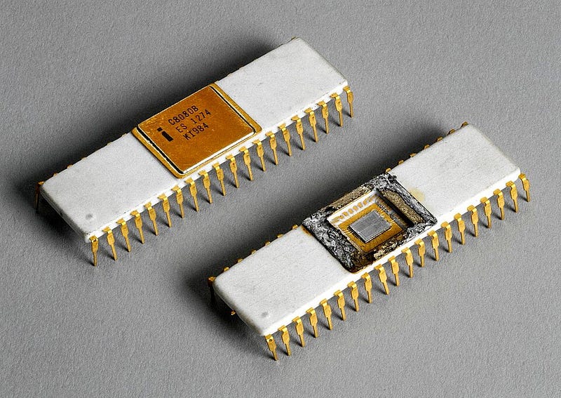 Intel 8080 processor, launched in 1974, is priced at $360 per unit. 