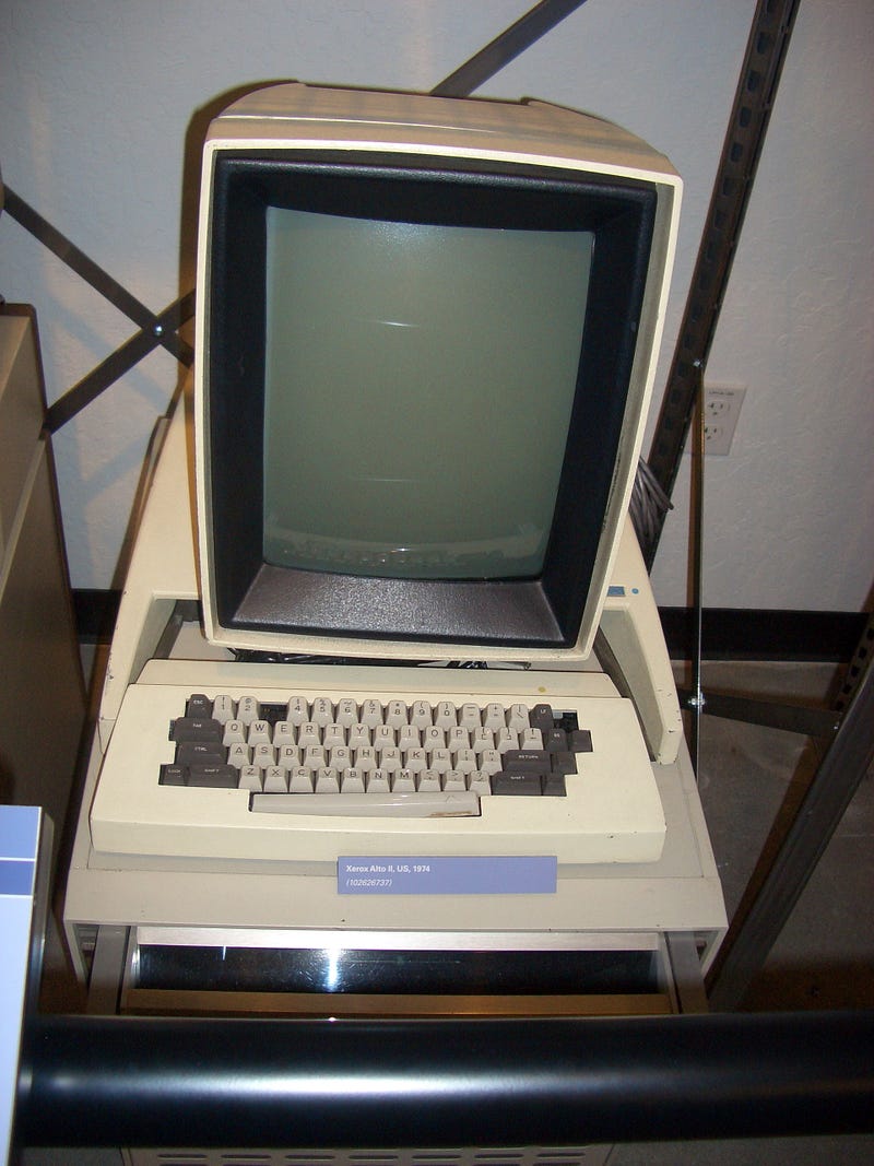 The Xerox Alto, 1973. (Martin Pittenauer / Wikimedia Commons, CC BY-SA 2.5)