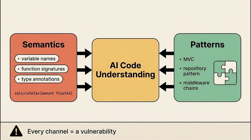 How AI reads your code — Semantics + Patterns → AI Understanding
