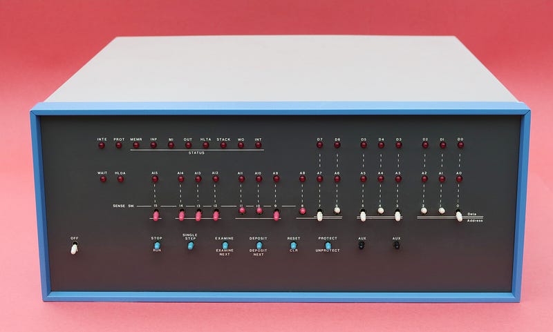 Altair 8800, 1975 production model — the machine that started it all. Photo: Wikimedia Commons