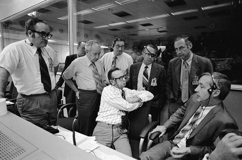 NASA Mission Control Center during Apollo 16, 1972