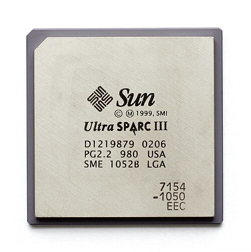 The UltraSPARC III, code-named “Cheetah”, is a microprocessor that implements the SPARC V9 instruction set architecture (ISA) developed by Sun Microsystems and fabricated by Texas Instruments. It was introduced in 2001 and operates at 600 to 900 MHz.