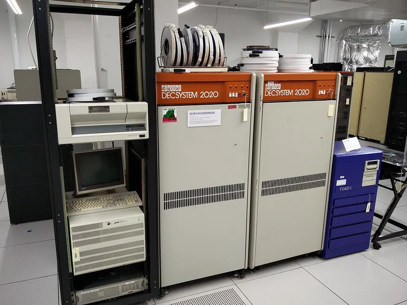 The DECSYSTEM-20 was a family of 36-bit Digital Equipment Corporation PDP-10 mainframe computers running the TOPS-20 operating system and was introduced in 1977.