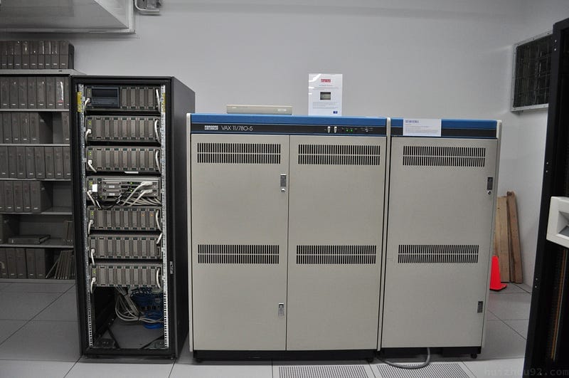 A DEC VAX-11/780 at the Living Computer Museum in Seattle.