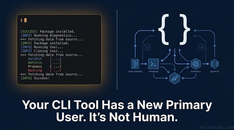 Your CLI tool has a new primary user — terminal meets AI agent, JSON data flow, subprocess architecture